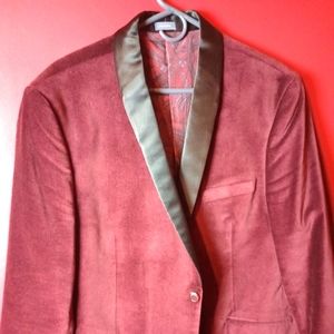 Madison Modern Fit, Men's 44R, Burgundy Luxe Velvet Blazer